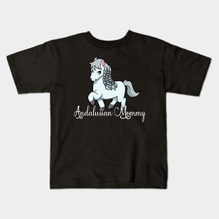 Horse Lover - Andalusian Mommy Kids T-Shirt